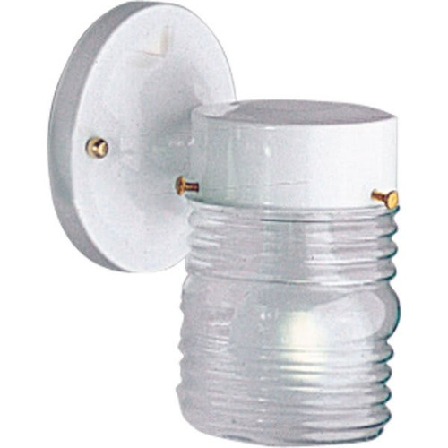 Progress Lighting Utility 4.5 X 7.25 In. 1-Light Outdoor Lantern (White)