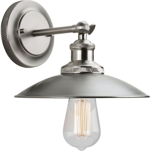 Progress Lighting Archives 9 In. 1-Light Incandescent Wall Sconce (Antique Nickel)