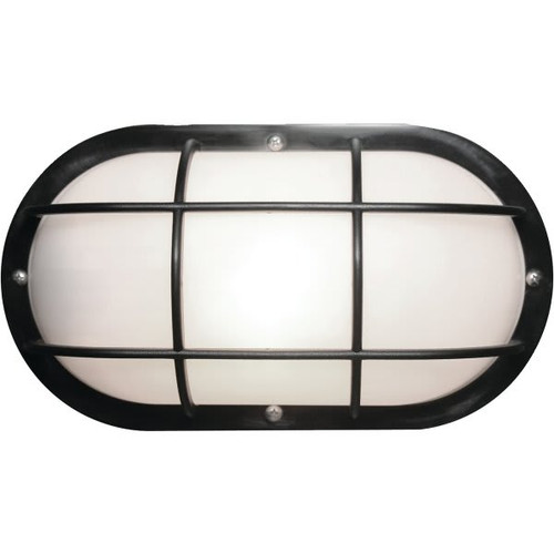 10.63 In 11 Watt Led Nautical Oval Wall Lantern (Black)