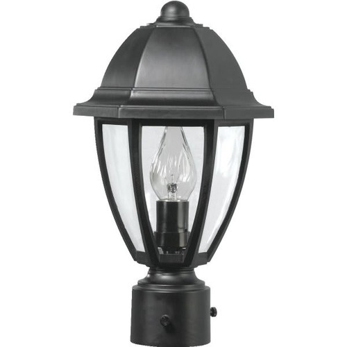 60w Surface Lighting Post Cap (Black)