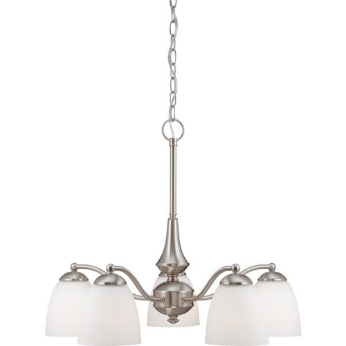 Satco Patton 5-Light Indoor Chandelier (B. Nickel)