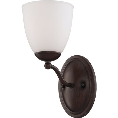 Satco 5.5 In. 1-Light Incandescent Wall Sconce (Prairie Bronze)