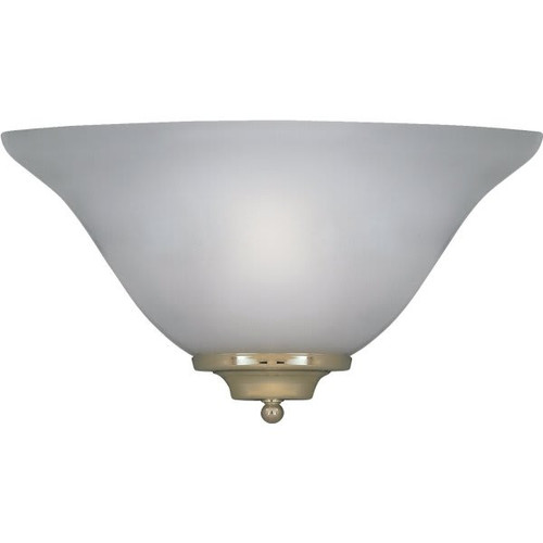 12 In. 1-Light Incandescent Wall Sconce (Frosted Glass)