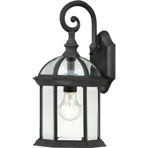 Nuvo Lighting Boxwood 8 X 15.75 In. 1-Light Outdoor Lantern (Textured Black)