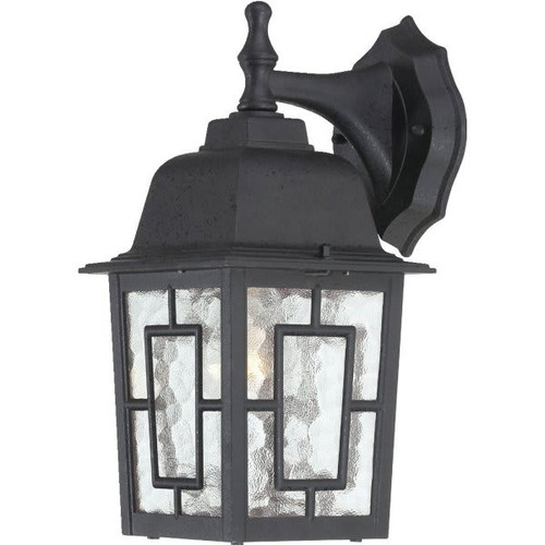 Nuvo Lighting Banyan 6.13 X 12.25 In. 1-Light Outdoor Lantern (Black)