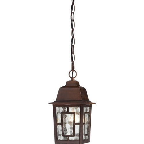 Nuvo Lighting Banyan 6 In. 1-Light Outdoor Pendant Fixture (Rustic Bronze)