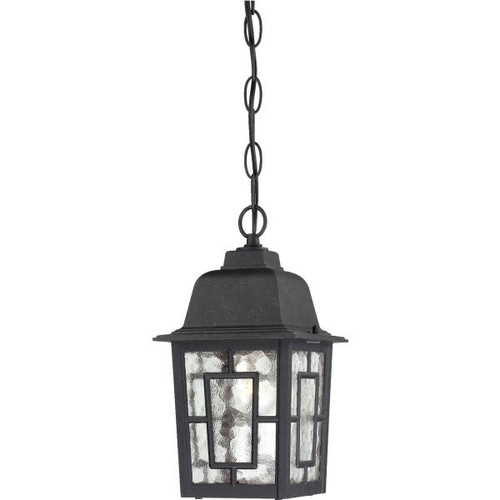 Nuvo Lighting Banyan 6 In. 1-Light Outdoor Pendant Fixture (Textured Black)