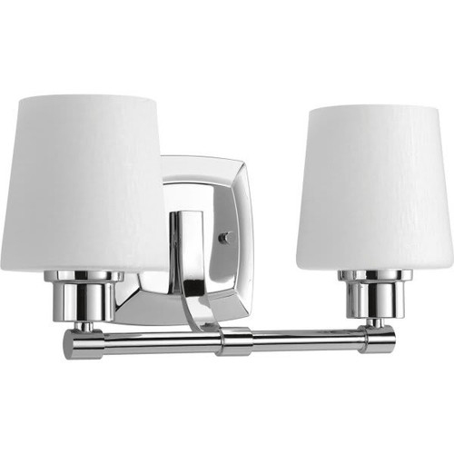 Progress Lighting Glance 15 In. 2-Light Incandescent Bath Vanity Fixture