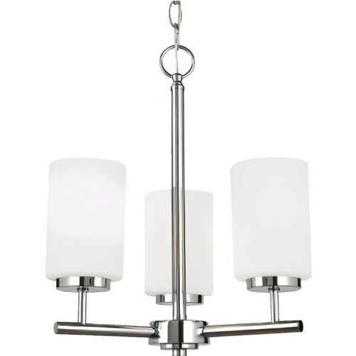 Generation Lighting Oslo Three Light Chandelier Chrome 9.5 Watts