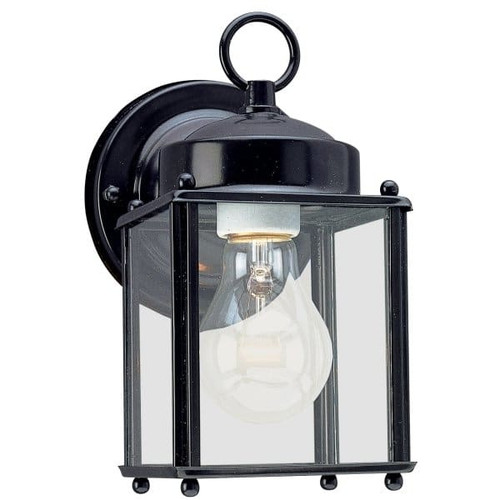 Generation Lighting New Castle 4.25 X 8.25 In. 1-Light Outdoor Lantern (Black)
