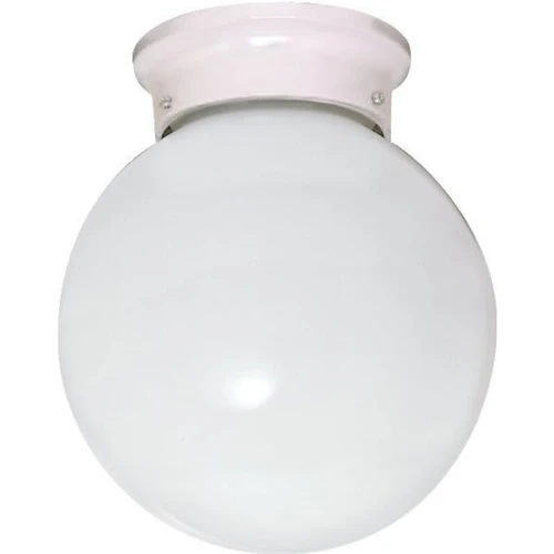 Satco 8 In. Incandescent Semi-Flush Mount Light