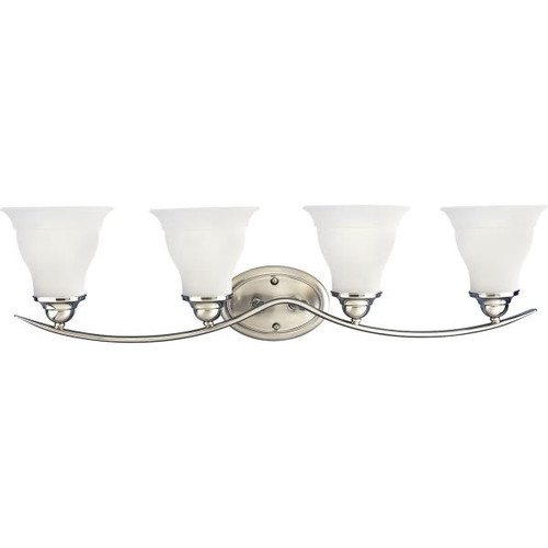 Progress Lighting Trinity 33.25 In. 4-Light Fluorescent Bath Vanity Fixture