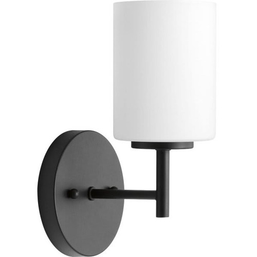 Progress Lighting Replay 5 In. 1-Light Incandescent Bath Vanity Fixture (Black)