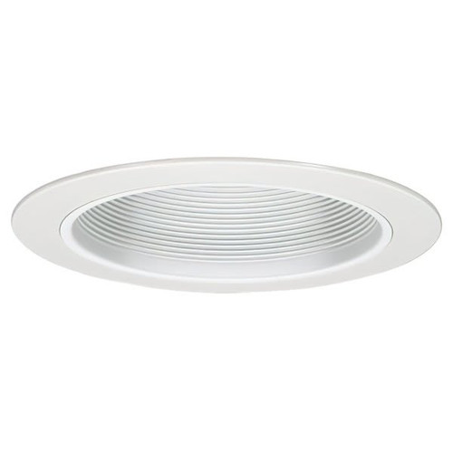 Generation Lighting Traditional White Recessed 6" Steel Baffle Trim