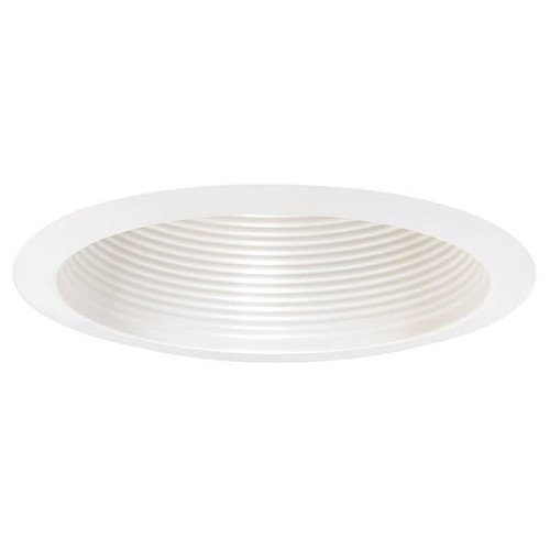 Generation Lighting Traditional White Recessed 6" Open Cone Shower Trim