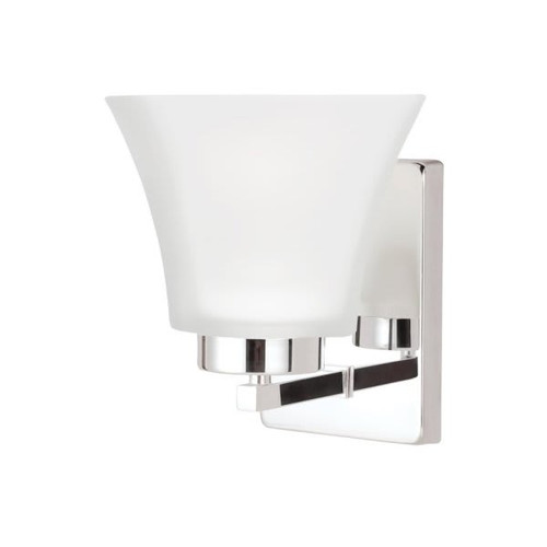 Generation Lighting Bayfield 9.5 Watts One Light Bath Sconce Chrome