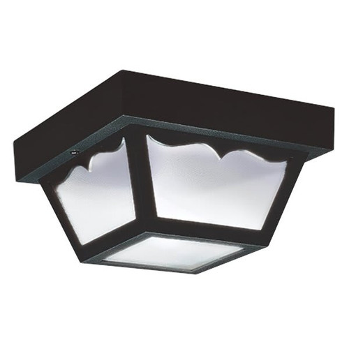 Generation Lighting 10.25 In. 2-Light 9.5w Outdoor Ceiling Light (Clear)