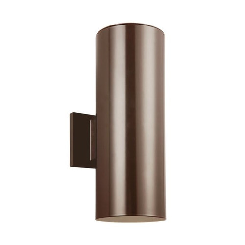 Generation Lighting Cylinders 5.13 X 14.25 In. 2-Light Outdoor Lantern (Bronze)