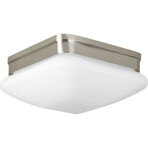 Progress Lighting 9 In. 2-Light Incandescent Flush Mount Light (Brushed Nickel)