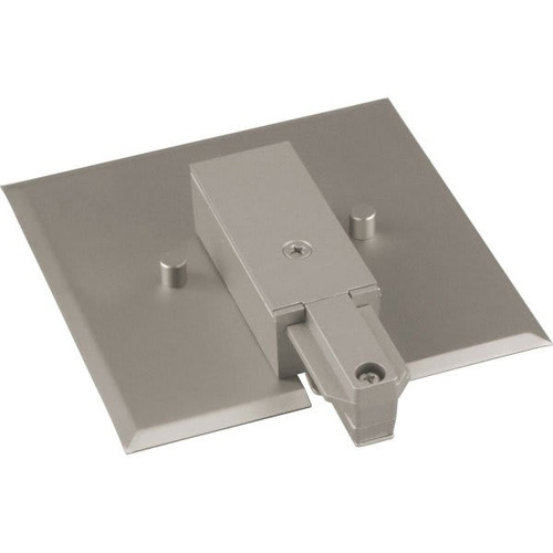 Progress Lighting Brushed Nickel End Feed With Flush Canopy 4.5 X 1
