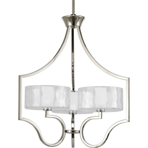 Progress Lighting Caress 3-Light Indoor Chandelier (Glass)