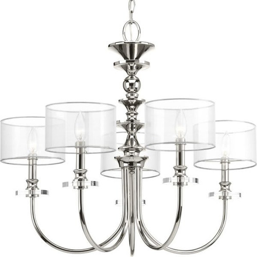 Progress Lighting Marche 5-Light Indoor Chandelier (Organza)