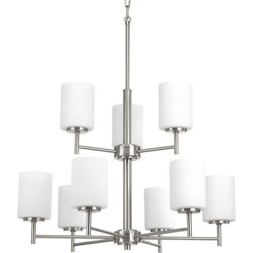 Progress Lighting Replay 9-Light Hanging Indoor Chandelier (Glass)