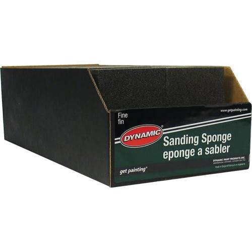 Dynamic Ag002606 Fine/Fine Sanding Sponge Display Box W/ Upc, Package Of 24