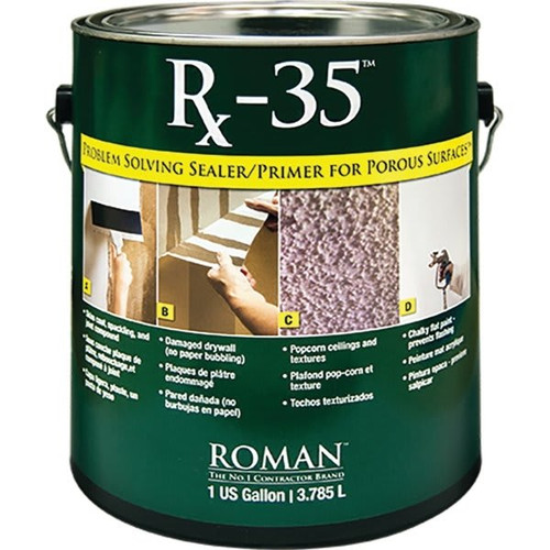 Roman Decorating Products 1 Gallon Rx-35 Liquid Drywall Repair Primer And Sealer