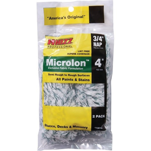 Whizz 73018 4" Microlon 3/4" Nap Mini Roller Cover, Case Of 20
