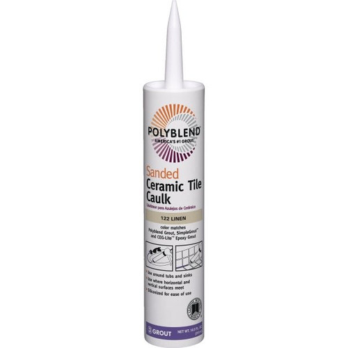 Custom Building Products 10.5 Oz Polyblend Ceramic Tile Caulk Sanded, #122 Linen