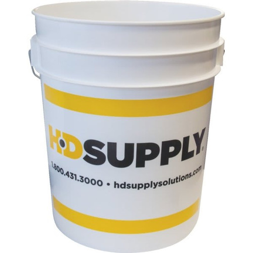 Generic Logo 5 Gallon Bucket - White