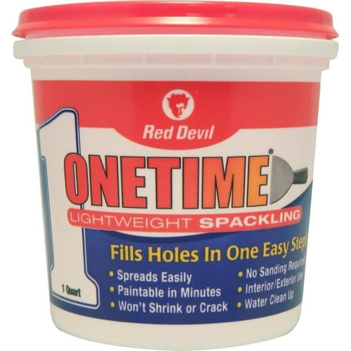 Red Devil 0544 Qt Onetime Spackling, Case Of 6