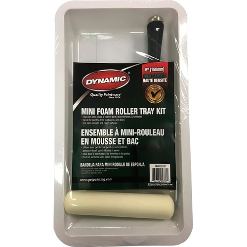 Dynamic 05337 6" 150mm Foam Mini Roller Tray Kit