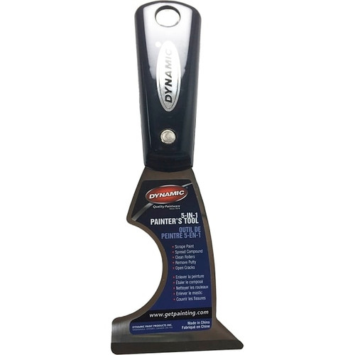 Dynamic Dyn10321 Nylon Handle 5-In-1 Painter'S Tool With Carbon Steel Blade
