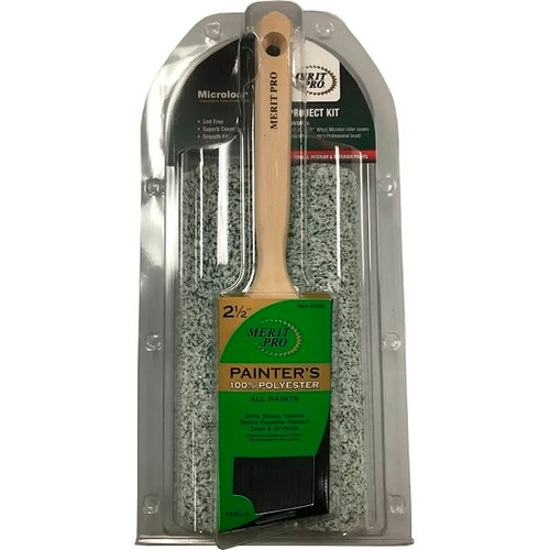 Merit Pro 73350 Painters Brush & Roller Combo