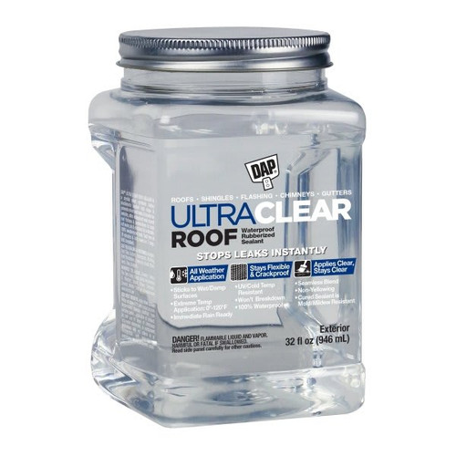 Dap Ultra Clear 32.oz. Roof Sealant, Case Of 6