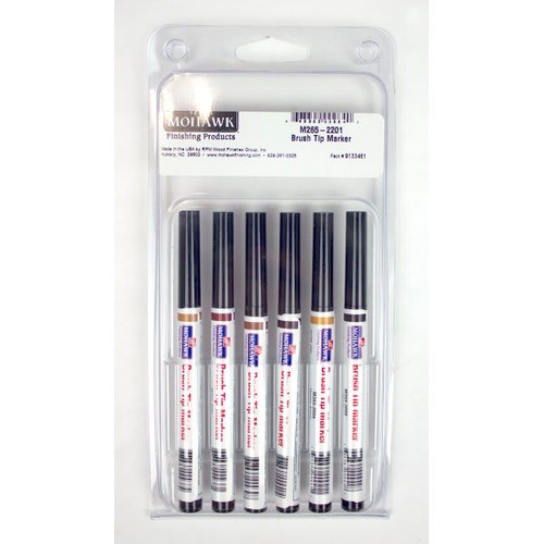 Mohawk Finishing Products Brush Tip Graining Marker, Assortment 2, Package Of 6