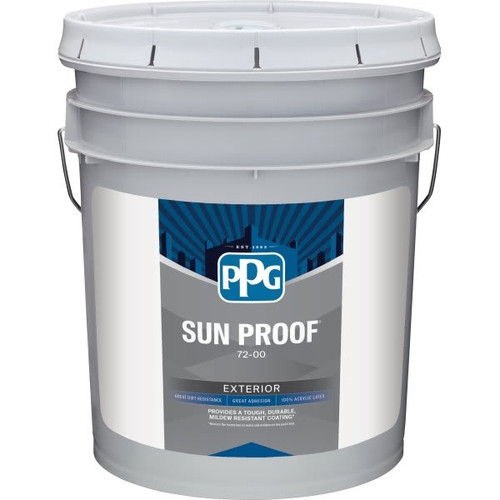 Ppg Architectural Finishes Sun Proof Exterior Latex Flat Paint, White & Pastel