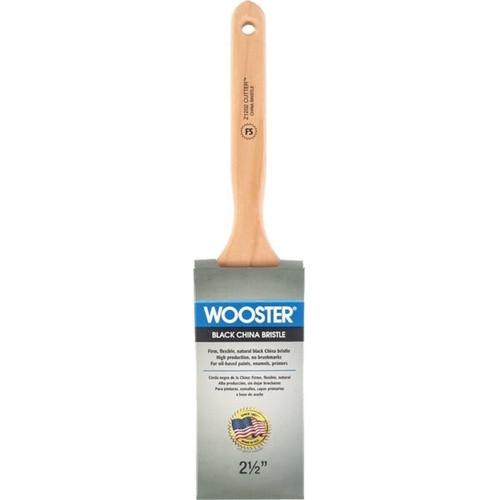 Wooster Z1202 2-1/2" Cutter Flat Sash Brush, Package Of 6