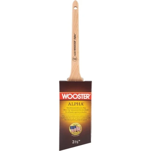 Wooster 4230 2-1/2" Alpha Thin Angle Sash Brush, Package Of 6