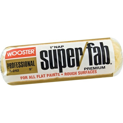 Wooster R242 9" Super/Fab 1" Nap Roller Cover, Package Of 12