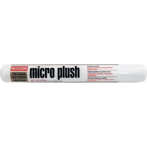 Wooster R235 18" Micro Plush 5/16" Nap Roller Cover, Package Of 6