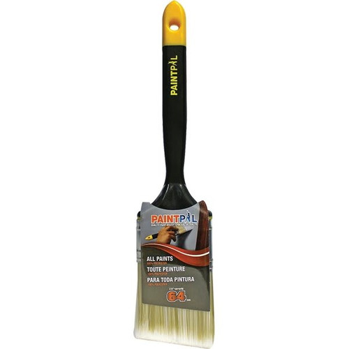 Dynamic Paint Pal Pal09906 64mm 2-1/2" Polyester Angled Brush, Package Of 12