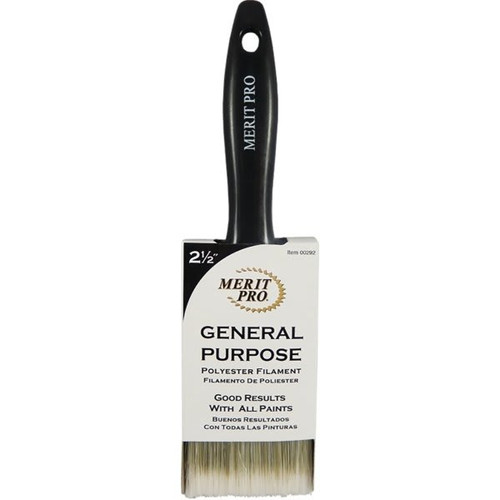 Merit Pro 00292 2-1/2" General Purpose Polyester Brush, Package Of 12
