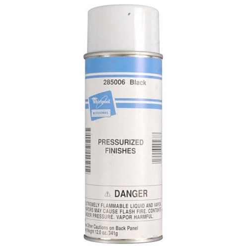 Whirlpool Replacement Spray Paint For Appliances, Black, Part #285006