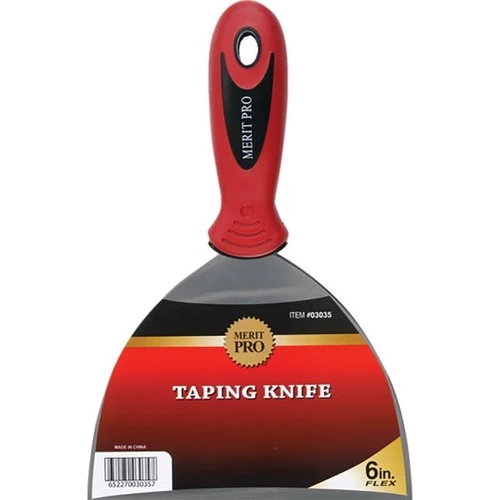 Merit Pro 03035 6" Flex Metal Taping Knife, Package Of 5