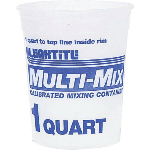 Leaktite 35023 2m3 1 Qt Multi Mix Container, Package Of 50