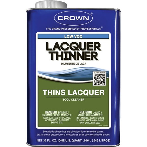 Crown Cl.lvlt.m.64 Qt Low Voc Lacquer Thinner, Package Of 6