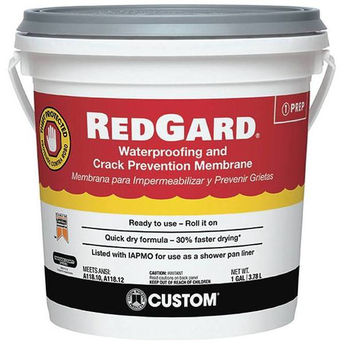Custom Building Products 1 Gal. Redgard, Waterproofing And Crack Prevention Membrane